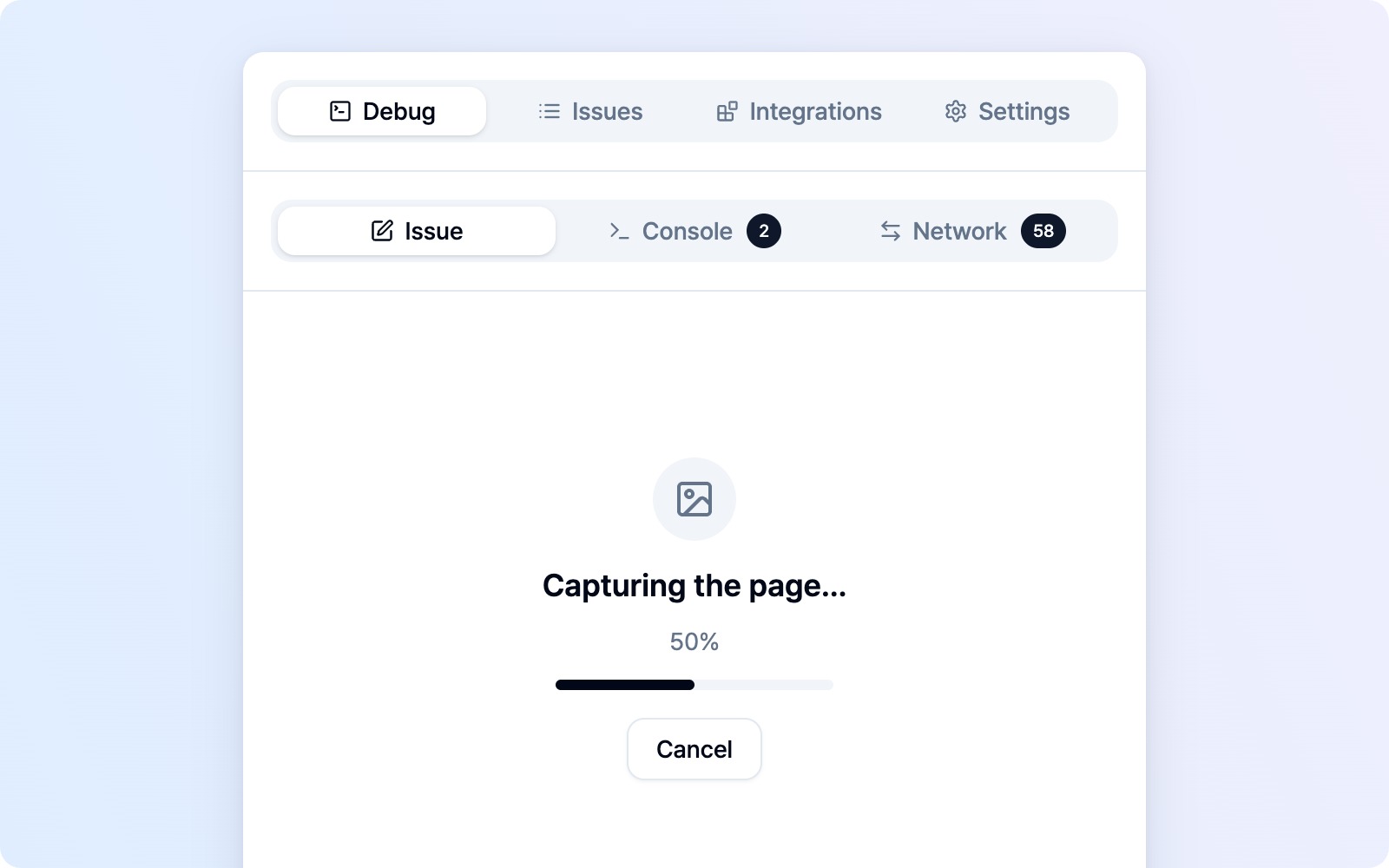 Page capture in progress